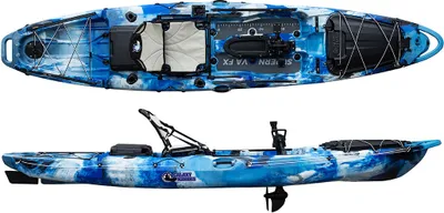 Produktbild von Galaxy Kayaks Supernova FX Sit on Top Angelkajak mit Pedalantrieb Steuerung Sitz