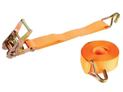 Produktbild von Toolland Spanngurt mit Ratsche, zweiteilig, Spitzhaken, für etwas schwerere Lasten, max. 1000 kg,