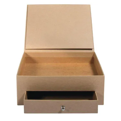 Produktbild von Pappmaché-Box mit Schublade 20cm