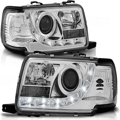 Produktbild von Scheinwerfer LED Tagfahrlicht Optik passend für Audi 80 B4 Bj. 91-96 Chrom