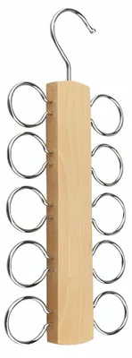 Imagen del producto de Pintura para madera Schalhalter, con 10 ganchos, diseño que ahorra espacio, ideal para almacenamiento