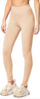 Image de Merry Style Leggings longs en coton pour femmes MS10-198 (Nude,XL)