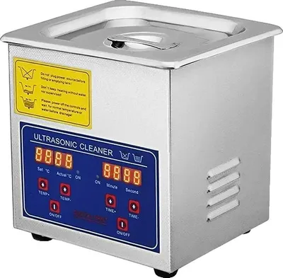 Obrázek produktu pro Ultrazvuková čistička, digitální ovládání, konstrukce z nerezové oceli, objem 1,3 litru