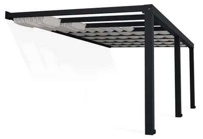 Produktbild von Palram - Canopia Sonnensegel für Terrassendach Stockholm Weiß 340x590 cm