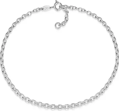 Produktbild von SILBERKETTEN STORE Fußkette Erbse 2,8mm - 925 Silber, Länge wählbar von 23-30cm - 29cm