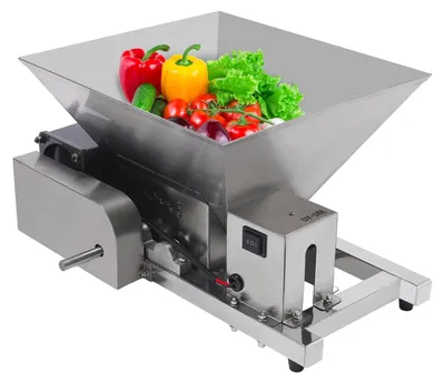 Produktbild von Obstzerkleinerer - Traubenmühle - 60 W - 4 l - Automatisch - Antihaftbeschichtung - Silber