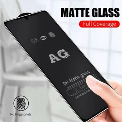 Produktbild von 5D Curved MATT Panzer Schutz Folie Vollständig Klebend und Abdeckung 9H Tempered Glas Displayschutz kompatibel mit Samsung Galaxy A10 (A105F)
