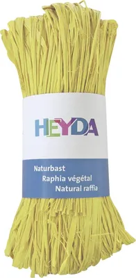 Naturbast hellgelb 50 g 30 m Bastband für Bastelarbeiten