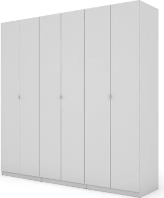 Produktbild von Meblast | Kleiderschrank 240x240 cm - Weiß - Garderobe mit Regalen, Schubladen und Kleiderstange | Minimalistisches Design