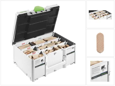 Imagen del producto de Festool Domino XL espigas de haya DS/XL D8/D10 306 BU, 8 x 50 - 10 x 100 mm (sucesor de 498204) (576791)
