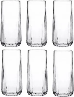 Produktbild von Set mit 5 hohen Gläsern 360 ml Elegant und funktional