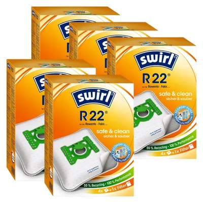 Produktbild von 5 x Swirl R 22 MP Plus AirSpace Staubsaugerbeutel Staubbeutel Microvlies