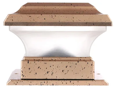 Produktbild von Solarbetriebene Zaunpfostenleuchten, wasserdicht, für den Außenbereich, Garten, Landschaft, Hof, Säulenlampe, warmes Licht