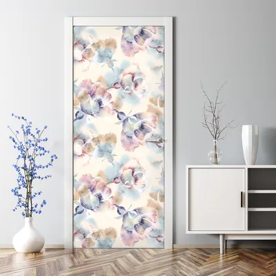 Produktbild von Dekorative Klebefolie selbstklebend Türposter Grüne Tropenblätter 70 x 200 cm