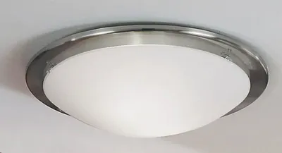 Immagine prodotto di Eglo 82942 Planet applique / plafoniera E27 acciaio nichel opaco bianco chiaro