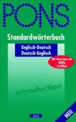 Produktbild von PONS Standardwörterbuch, Englisch