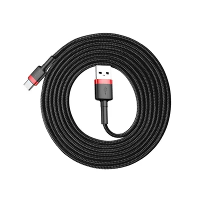 Produktbild von Baseus Cafule, 2 m, USB A, USB C, Schwarz, Rot