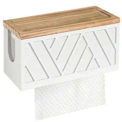 Produktbild von Wandmontierter Papierhandtuchspender aus Holz