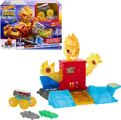 Immagine prodotto di Hot Wheels Monster Trucks Power Smashers Torch Tower Takedown