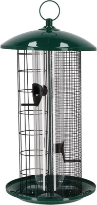Produktbild von Vogelfuttersäule XXL aus Metall, 44 cm hoch. für Wildvögel
