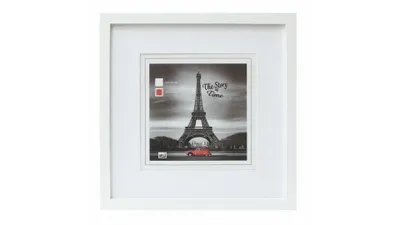 Obrázok produktu pre Hlboký drevený fotorámik XXL 30x30 biely