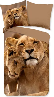 Productafbeelding van Pure Dekbedovertrek "tijgers" - Multi - (135x200 cm) - Microfiber