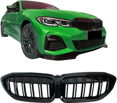 Produktbild von Premium Sport Kühlergrill Doppelsteg schwarz passend für BMW 3er G20 G21 ab 18-