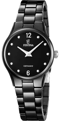 Produktbild von FESTINA Damenuhr Keramik schwarz F20751-7