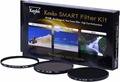 Produktbild von Kenko Smart Filter 3-Kit Protect/CPL/ND8 58mm Objektivfilter