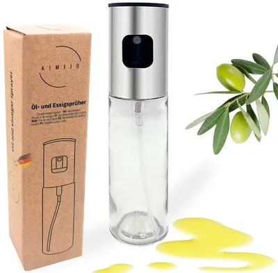 Produktbild von Olieverdampfilter für Heißluftfritteuse, Grill und Salat - 100 ml - Edelstahl und Borosilikatglas