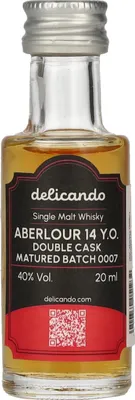 Produktbild von Aberlour 14 Years Old DOUBLE CASK MATURED Batch 0007 40% Vol. 0,02l