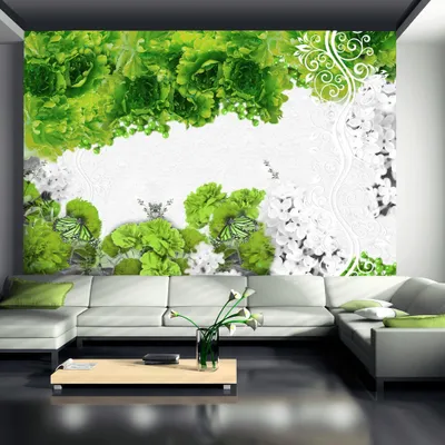 Produktbild von Fototapete - Colors of spring: green, Größe:400 x 280 cm