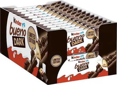 Immagine prodotto di Kinder Bueno Dark Edizione Limitata 30 x 43 g Confezione risparmio