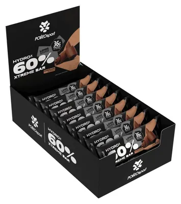 Productafbeelding van Polleo HydroX 60% Xtreme Proteïne Rep, proteïne reep, 15 stuks van 60 gram, chocolade