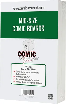 Produktbild von Comic Concept Mid-Size Boards (174 x 266 mm) (100 Stück)