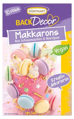 Obrázek produktu pro Makronky z moučkového cukru a marcipánu, 10ks