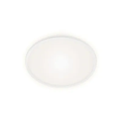 Zdjęcie produktu dla Lampa sufitowa LED BRILONER LANA, efekt podświetlenia, płaska konstrukcja, neutralne białe światło, biały, 28 x 4,2 cm