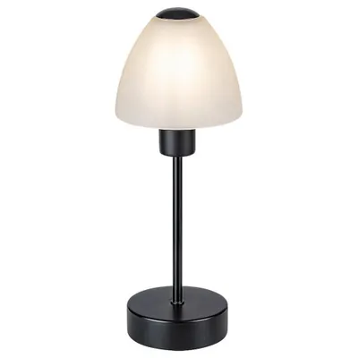 Produktbild von Rabalux 2296 Tischleuchte Lydia, E14, schwarz-weiß, rund, Klassisch, dimmbar, ø120mm