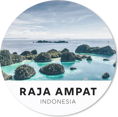 Produktbild von MuchoWow® Mauspad Mousepad Indonesien - Natur - Wasser 40x40 cm - Mousepads - Maus Mat - Pad - Mausunterlage - Schreibtisch Accessoires