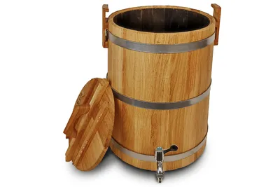 Immagine prodotto di Botte di rovere da 30 litri con coperchio, cottura forte