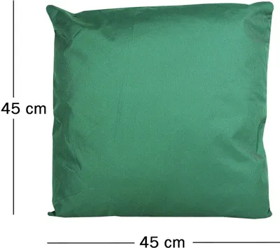 Produktbild von JACK 1x 45x45cm Outdoor Lounge Kissen Dekokissen inkl. Füllung Wasserabweisend Sitzkissen Garten Stuhl Lotus Effekt, Farbe:Dunkelgrün