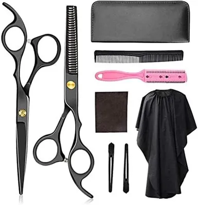 Produktbild von Friseurschere, Friseur- und Friseurscheren-Set, Edelstahl, Schere für den Haushalt und den professionellen Gebrauch