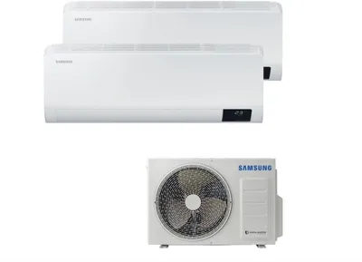 Produktbild von Samsung AJ040TXJ2KG/EU, Klimaanlageneinheit Außen, Weiß, Kühlung, Heizung, R32, 980 g, 9,52 mm