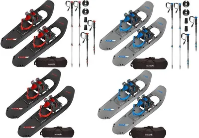 Image de SKINSTAR Raquette à neige 29 INCH Raquettes à neige jusqu'à 130 kg inclus - Set Offres : 29 INCH BLUE