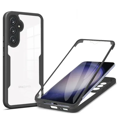 Produktbild von 360° Grad Hülle für Samsung Galaxy S23 FE vollschutz Integriertem Displayschutz Schwarz