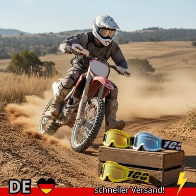Produktbild von 100 MX Motorradbrille Motocross-Brille Offroad-Sonnenbrille für Herren MTB