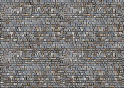 Produktbild von Dekorationsblatt aus Granit, Kieselstein-Optik, grau-blau, 21x29,7 cm