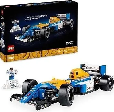Produktbild von LEGO Icons Williams Racing FW14B & Nigel Mansell F1 Rennwagen Modellbausatz für Erwachsene
