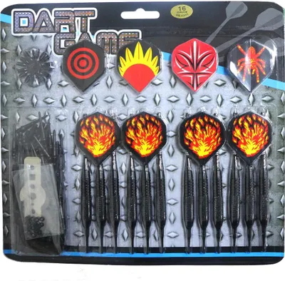 Produktbild von Darts MASTER Schwarz plattiertes Messing 12 Stück, Softip 16 g Set
