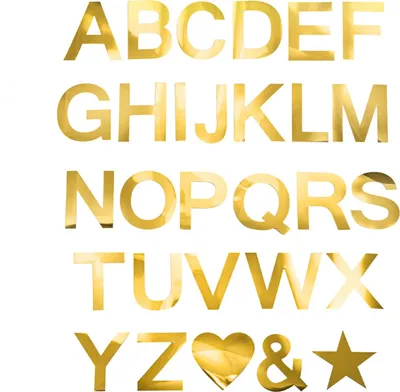 Produktbild von Oblique Unique Bügelbild Buchstabe I Bügelfolie für DIY Gestaltung Beschriftung von Kleidungsstücken uvm. - gold